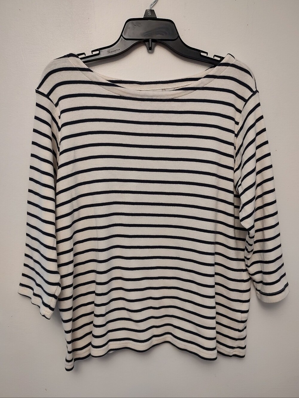 LL Bean Women's Striped Boatneck Top XL